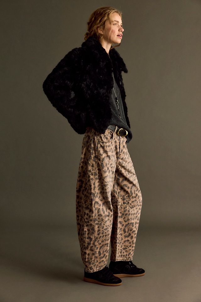 We The Free Good Luck Printed Barrel Jeans #2