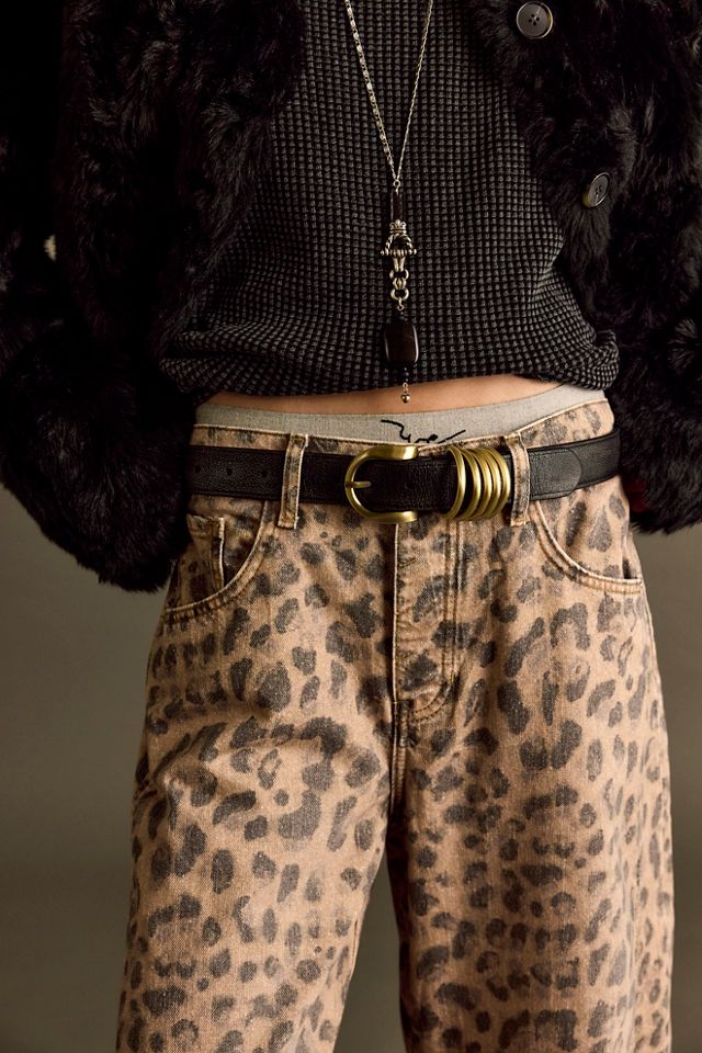 We The Free Good Luck Printed Barrel Jeans #3