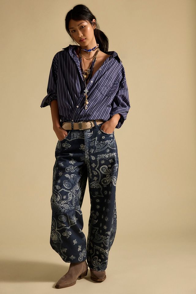 Jeans imprimés Good Luck We The Free #3