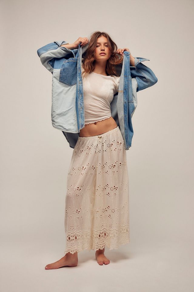 Butterfly Eyelet Lounge Trousers #1