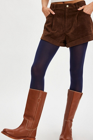 Utterly Opaque Tights by Free People in Blue, Size: XS/S