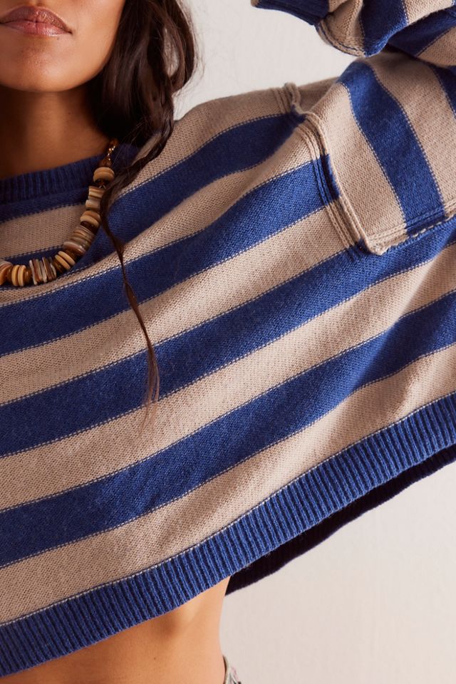 フリーピープル Free People Witness The Fitness Into The Blue Pullover レディース Sweate Free People Women's Witness The Fitness Into The Blue