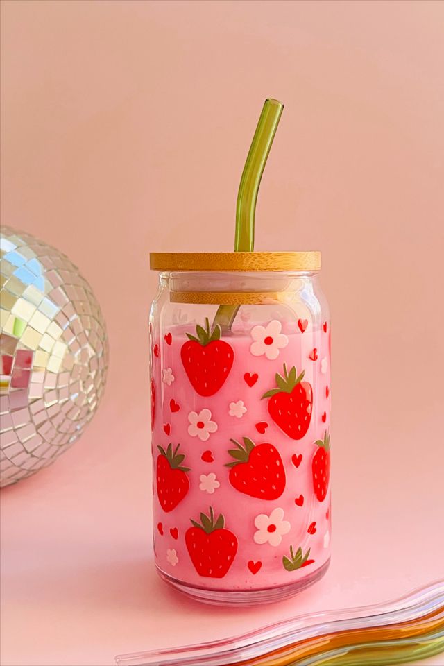 Golden Hour Designs Strawberry Dreams Glass Cup #2