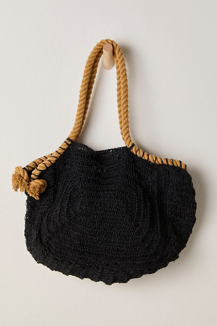 Amalfi Jute Bag at Free People in Midnight