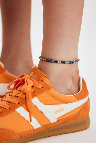 Sun Moon Rain Anklet by Free People in Blue