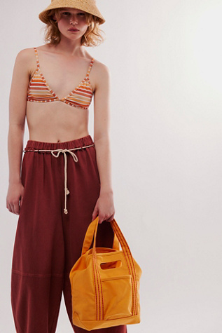 Mini Caravan Tote by FP Collection at Free People in Tangerine