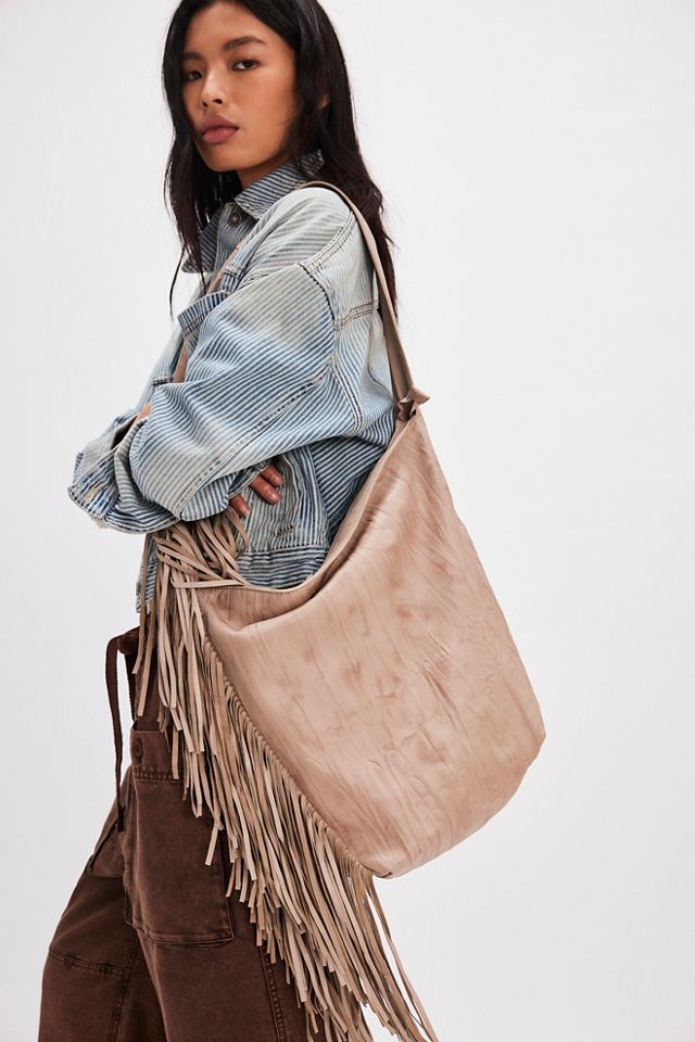 Free People buy Leather Purse/Fringe