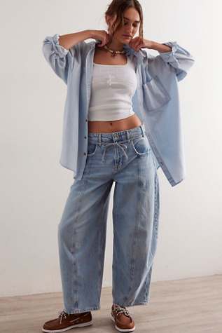 We The Free Ellipse Jeans at Free People in Blue Moon, Size: 24