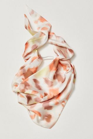 Scarlett Hair Scarf at Free People in Tan Orange Hue