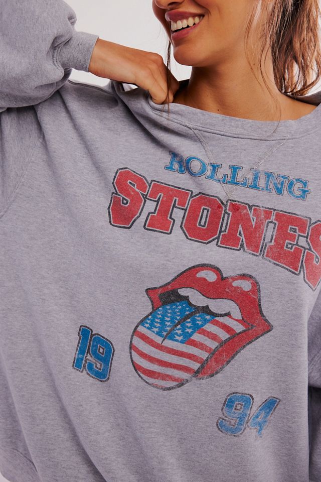 Terra & Sky Women's Plus Rolling Stones Graphic Sweatshirt, Sizes 0X-5X