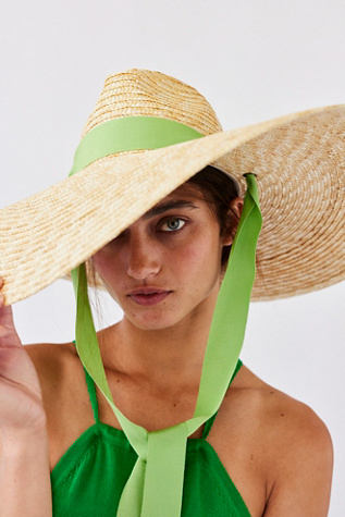 Salt Air Sun Hat at Free People in Sunny Lime