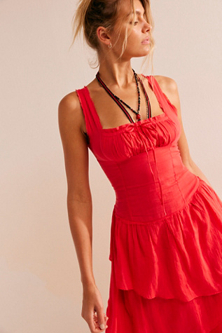 In My Dreams Midi by free-est at Free People in Poppy Red, Size: Medium