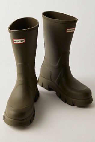 Hunter Micah Wellies at Free People in Green, Size: US 7