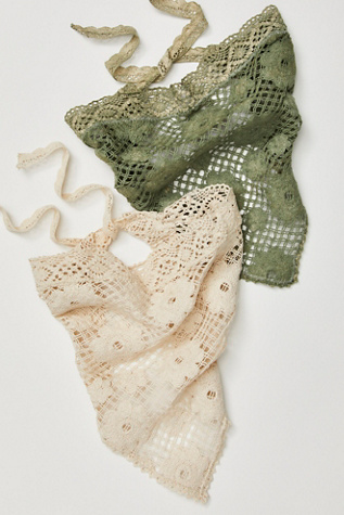 Free People Curried Myrrh Chelsea Crochet Headband Scarf NWT in Green Free People Curried Myrrh Chelsea Crochet Headband Scarf NWT  main image 4