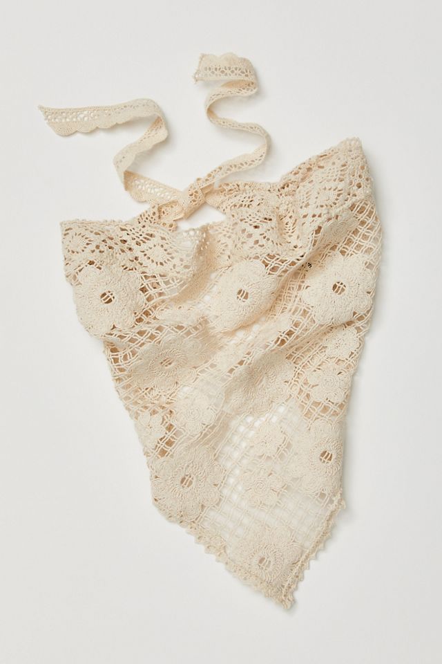 Clover Crochet Hair Scarf #1