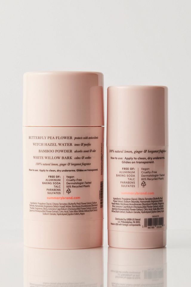 Summary Deodorant Full + Travel Bundle #2