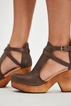 Cedar Leather Clogs