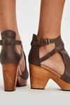 Cedar Leather Clogs