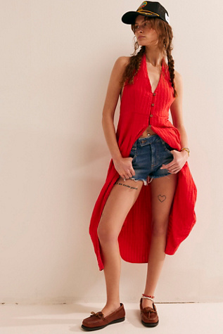 Vintage Romance Midi by free-est at Free People in High Risk Red, Size: Small