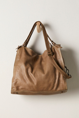 Atlas Leather Tote by We The Free at Free People in Tobacco