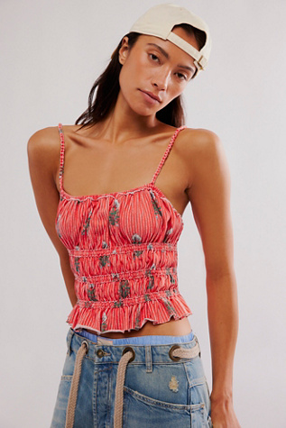 Dolce Vita Tank Top at Free People in Red Combo, Size: Medium