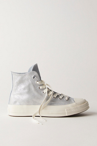 Chuck 70 Suede Shimmer High Top Sneakers