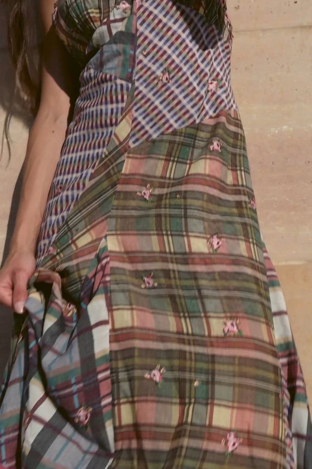 Prairie Dust Plaid Maxi Dress | Free People UK