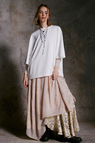 We The Free Devon Tee at Free People in White, Size: M