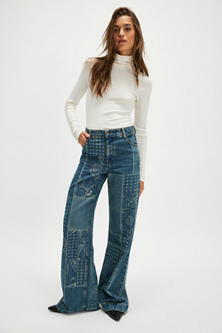 Spell Road Trip Jeans at Free People in Bandana, Size: XS