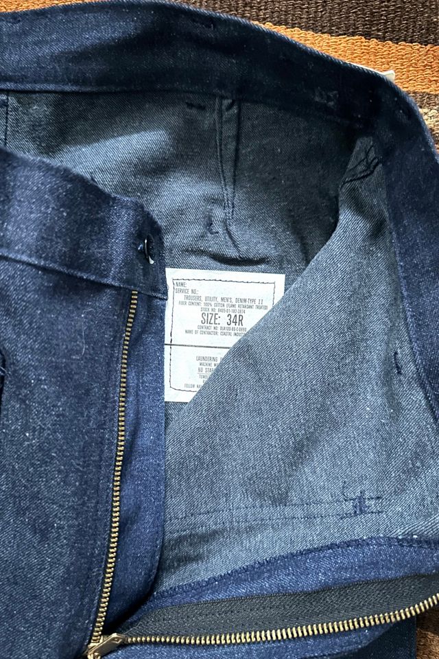 Deadstock US Navy Seafarer Denim Selected by Grievous Angel Vintage #3