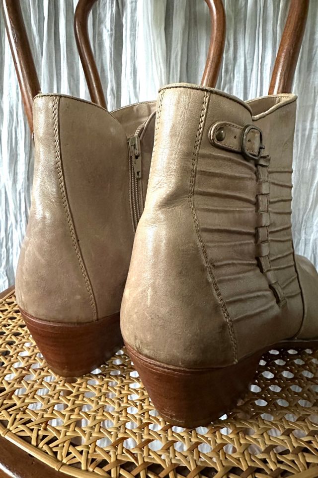 1960s Taupe Ankle Boots Selected by Grievous Angel Vintage #2