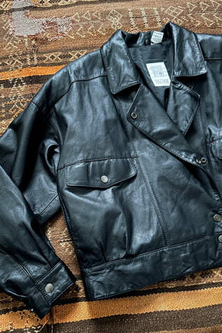 Vintage 1990s Leather Jacket Selected by Grievous Angel Vintage