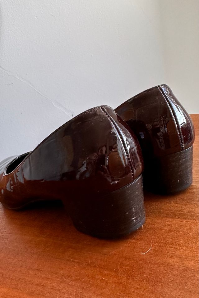 Vintage Croc Pattern Patent Leather Ferragamo Heel Selected by KA.TL.AK #3