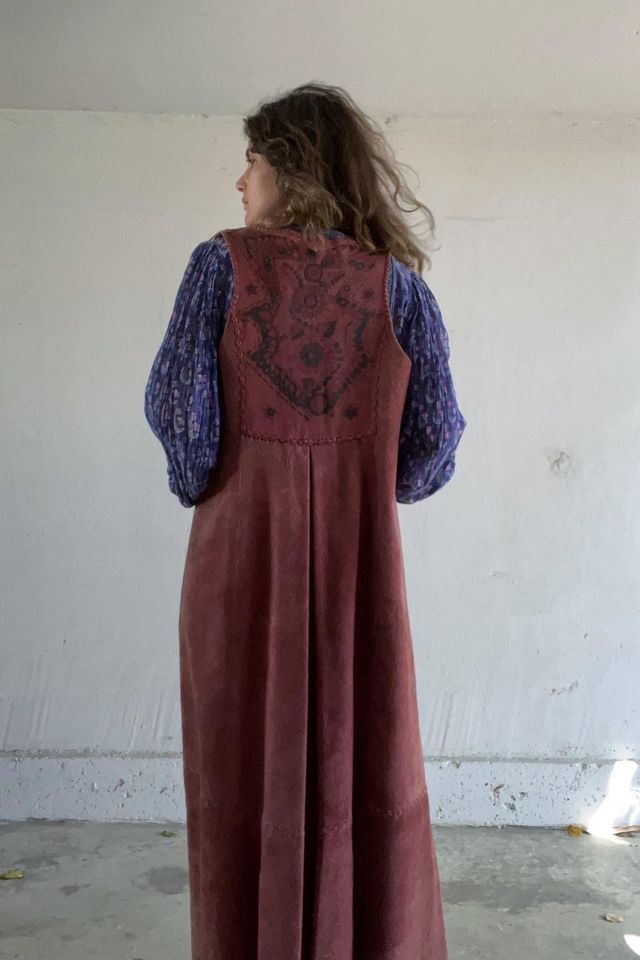 1970s CHAR Hand Painted Suede Vest Selected by Market Vintage #1