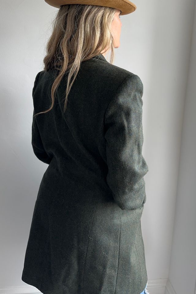 Vintage Green Tweed Midi Blazer Selected by KA.TL.AK #3