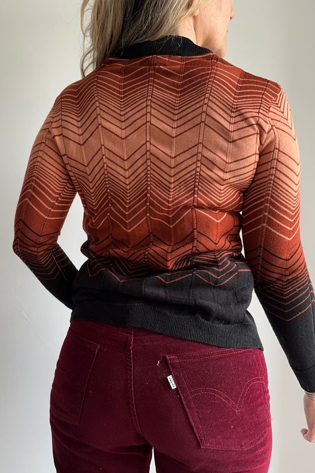 Vintage Ombre Chevron Design Cardigan Selected by KA.TL.AK #1