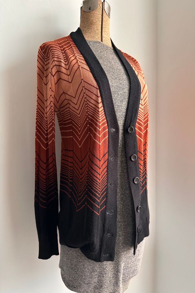 Vintage Ombre Chevron Design Cardigan Selected by KA.TL.AK #2