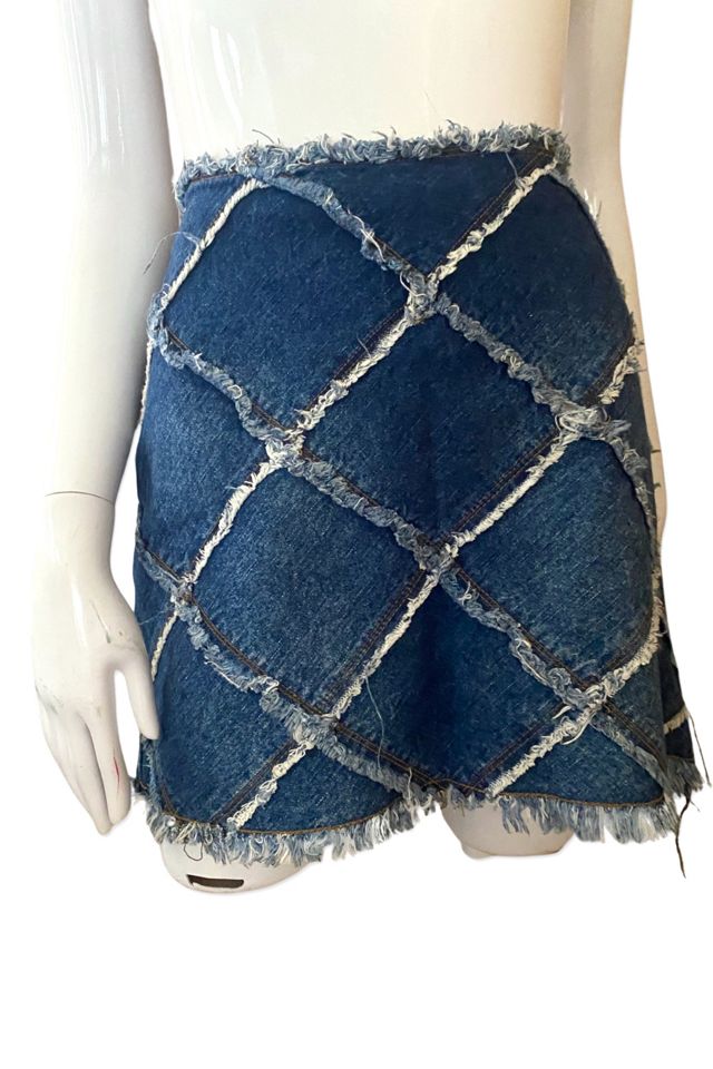 ★22-23AW新作★TheOpen Product★PATCHWORK DENIM MINI SKIRT ☆22-23AW新作☆TheOpen Product☆PATCHWORK DENIM MINI SKIRT