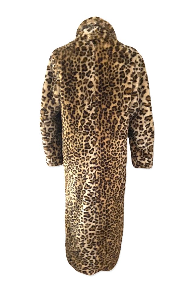 Free people faux fur leopard coat sale
