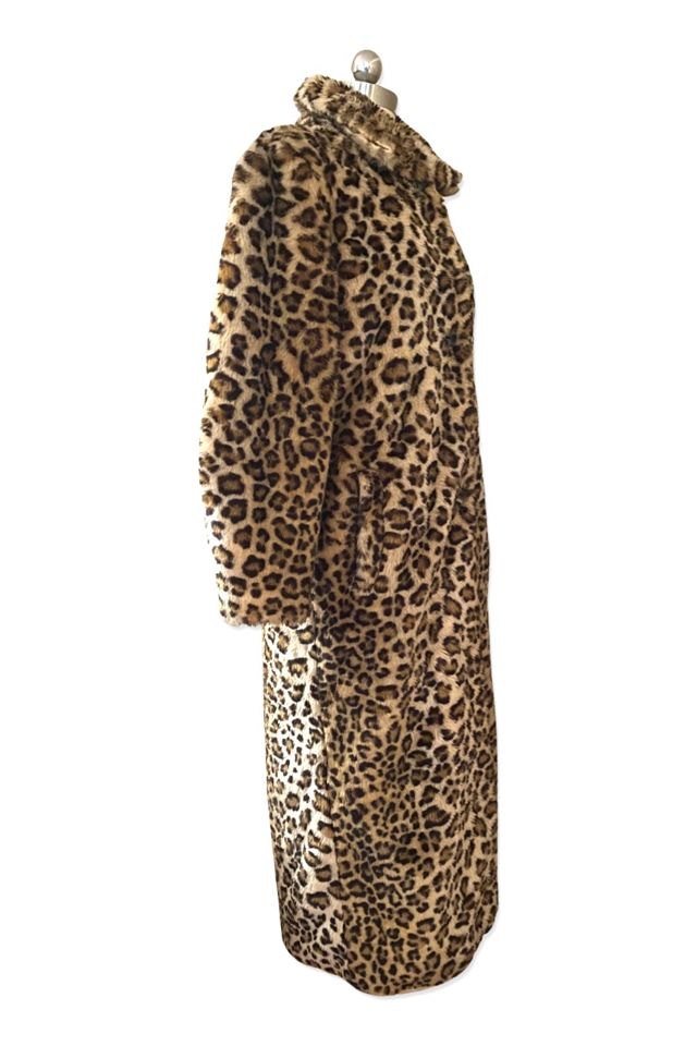 1990s Plush Faux Leopard Fur Maxi Coat Selected By Ritual Vintage #2