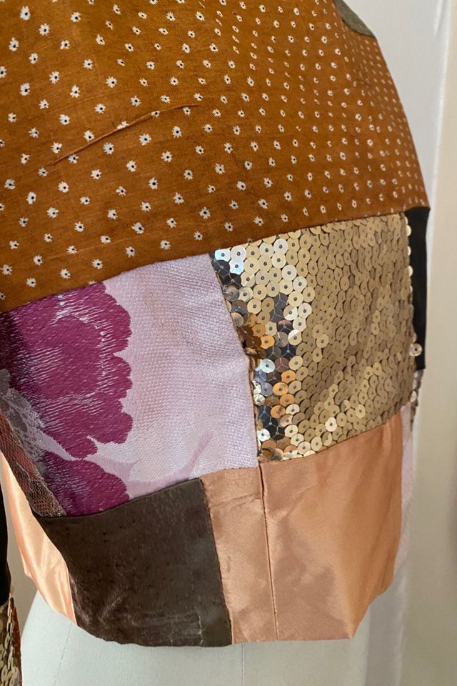 1980s Silk And Sequin Patchwork Jacket Selected By Ritual Vintage #3