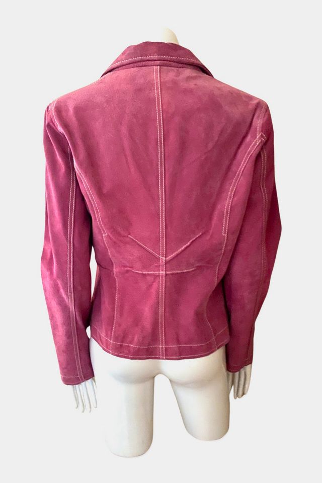 Y2K Pink Suede Wilsons Shrunken Fit Jacket Selected By Ritual Vintage #2