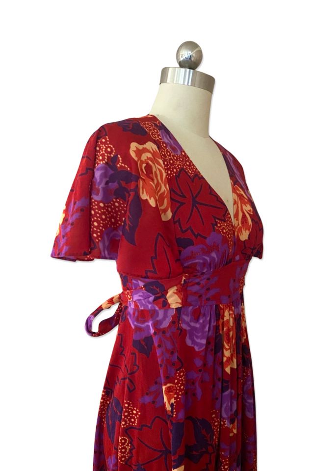 1970s Psychedelic Print Maxi Dress Selected By Ritual Vintage #3