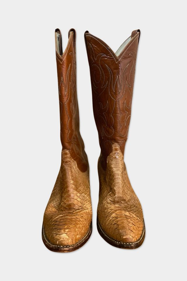 Vintage Dan Post Cappuccino Cowgirl Boots Selected By Ritual Vintage #1