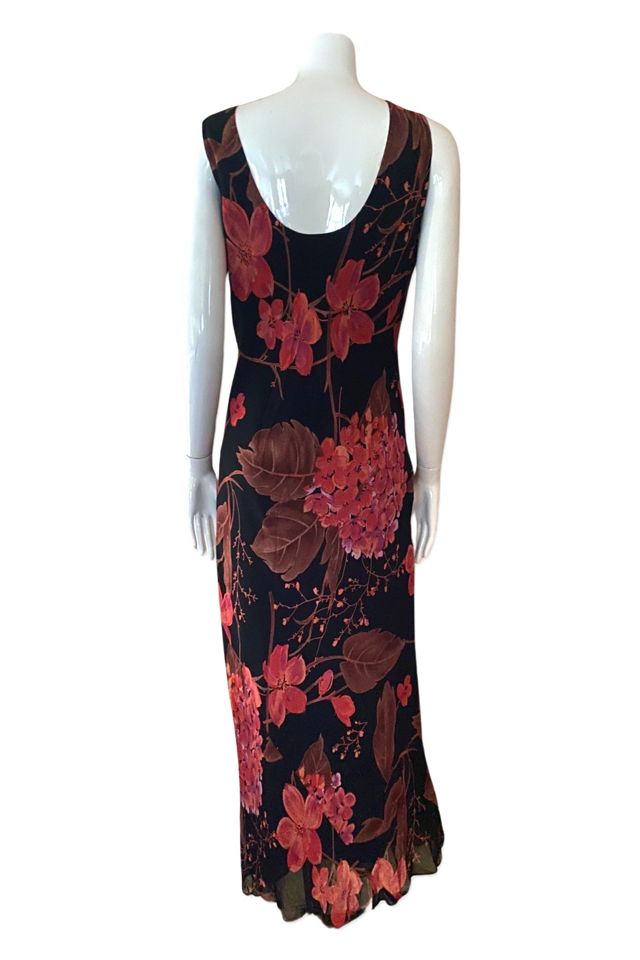 1990s Floral Bias Cut Midi Dress Selected By Ritual Vintage #2