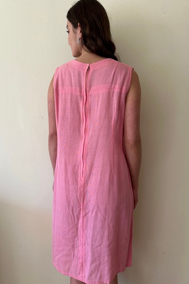 Pink Folk Embroidered Sheath Dress Selected by Picky Jane #3