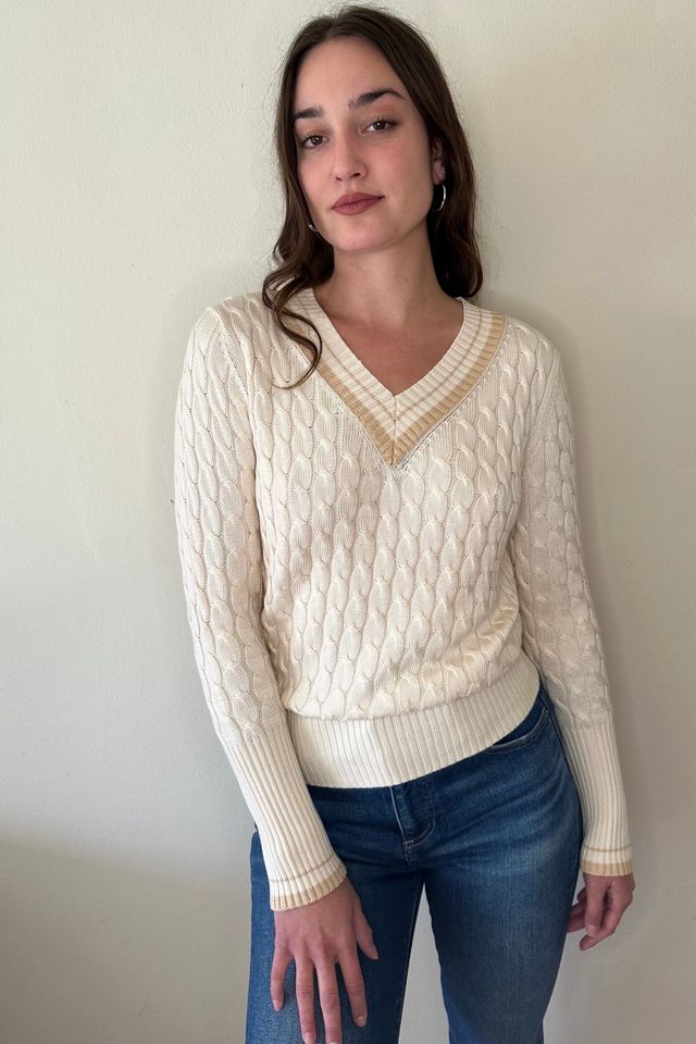 Vintage v neck sale sweater