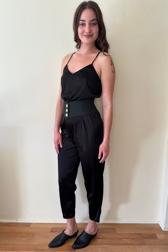 Vintage Black Pull-On Style Jumpsuit Selected by Picky Jane #1