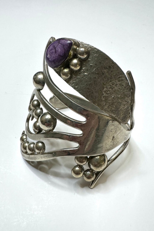 Vintage Silver Artisan Made Cuff Selected by Cherry
