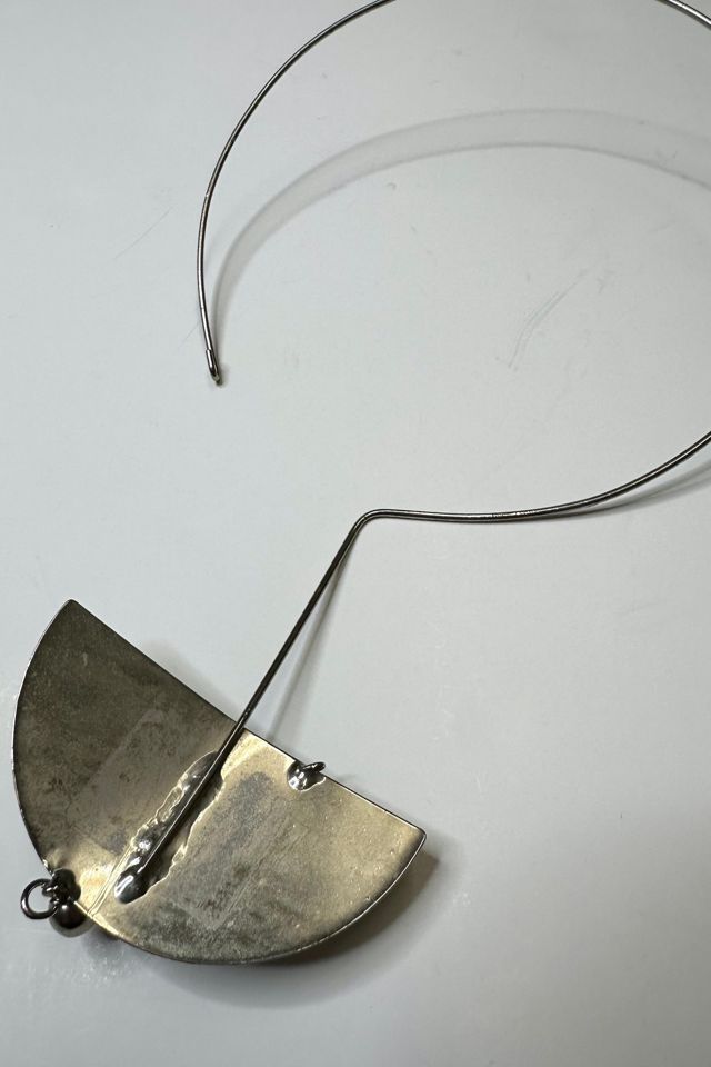 1970s Mesopotamic Half Sphere Modernist Choker Selected by Cherry #3